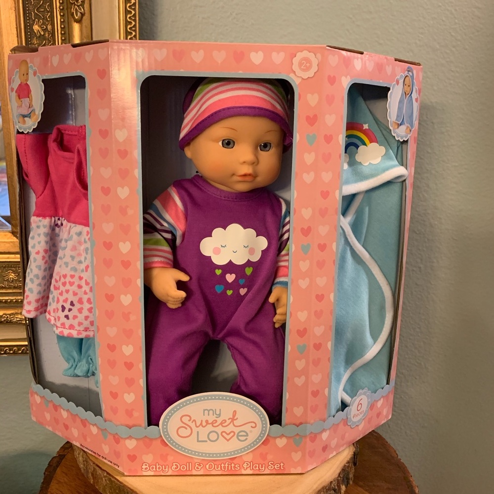 NWT My Sweet Love 12.5" Baby Doll and outfits